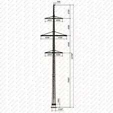 Многогранные опоры ВЛ 220 кВ (проект 27.0009 ОАО "РОСЭП")