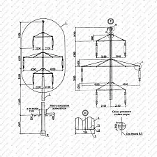 Многогранные опоры для двухцепных ВЛ 110 кВ (проект 28.0034 ОАО "РОСЭП")